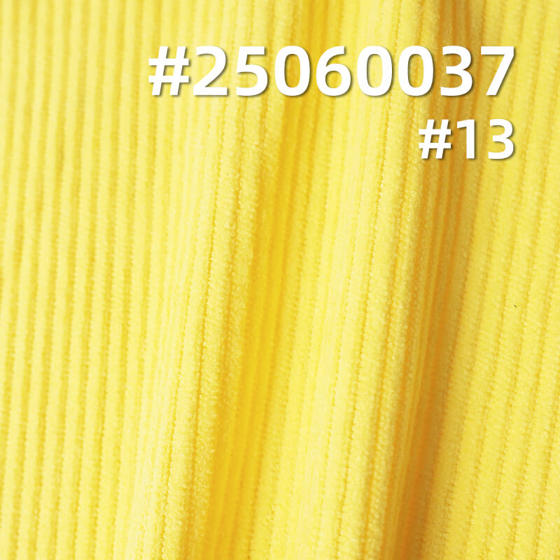 Soft Microfiber Corduroy Fabric | 8 Wale Warp-Knit Stretch Polyester | 220g/m2 for Pants, Skirts, Jackets