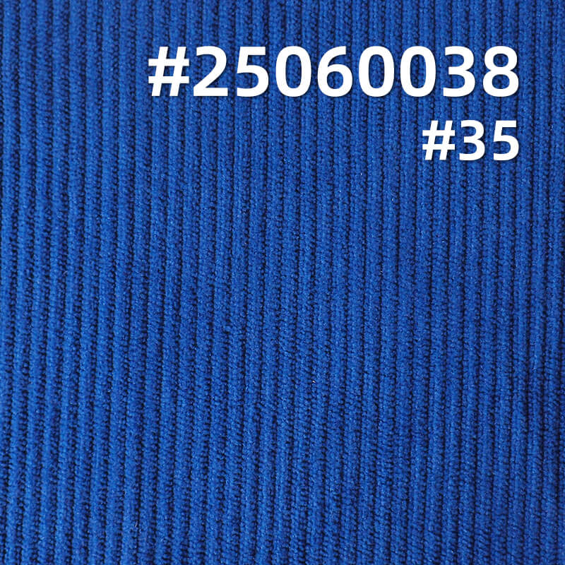 Plush Velour-Touch Corduroy | 8 Wale Warp-Knit Stretch Fabric | 200g/m2 for Apparel