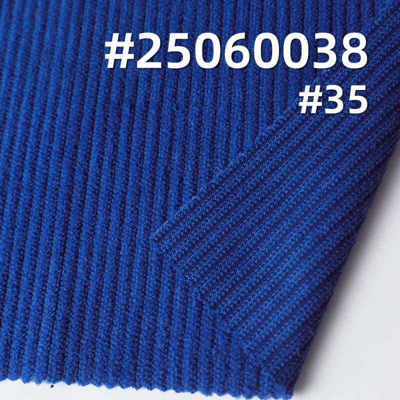 Plush Velour-Touch Corduroy | 8 Wale Warp-Knit Stretch Fabric | 200g/m2 for Apparel