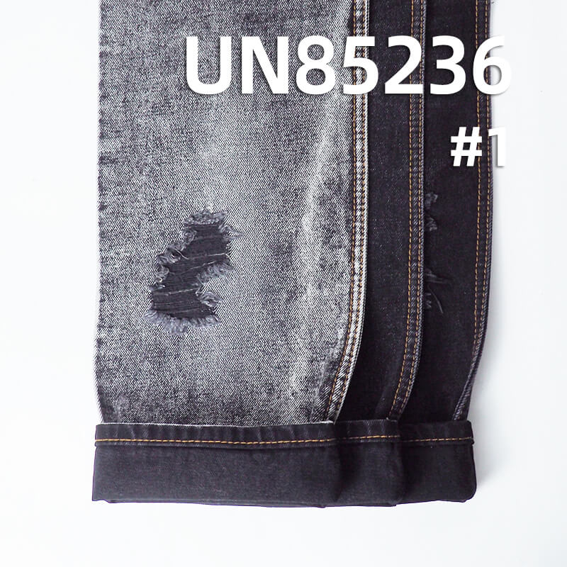 Yarn-Dyed Denim Fabric | 13.7oz Heavyweight Black/Black Denim | Sulphur Black Dye | Bleachable & Garment Washable
