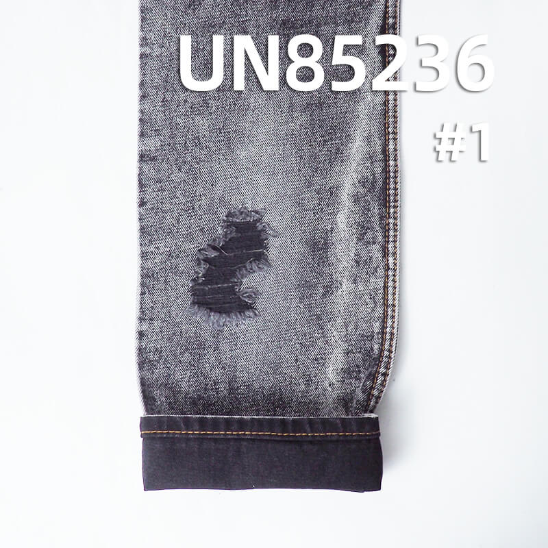 Yarn-Dyed Denim Fabric | 13.7oz Heavyweight Black/Black Denim | Sulphur Black Dye | Bleachable & Garment Washable