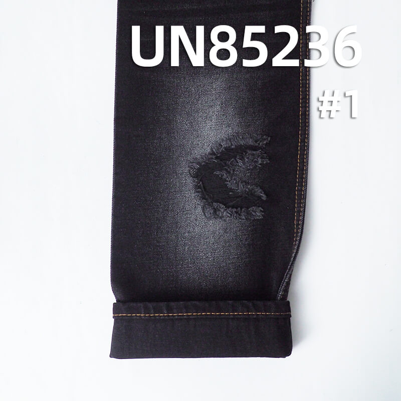 Yarn-Dyed Denim Fabric | 13.7oz Heavyweight Black/Black Denim | Sulphur Black Dye | Bleachable & Garment Washable