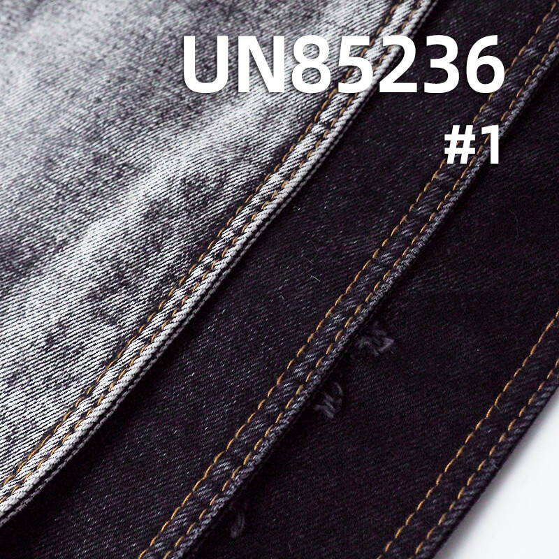 Yarn-Dyed Denim Fabric | 13.7oz Heavyweight Black/Black Denim | Sulphur Black Dye | Bleachable & Garment Washable
