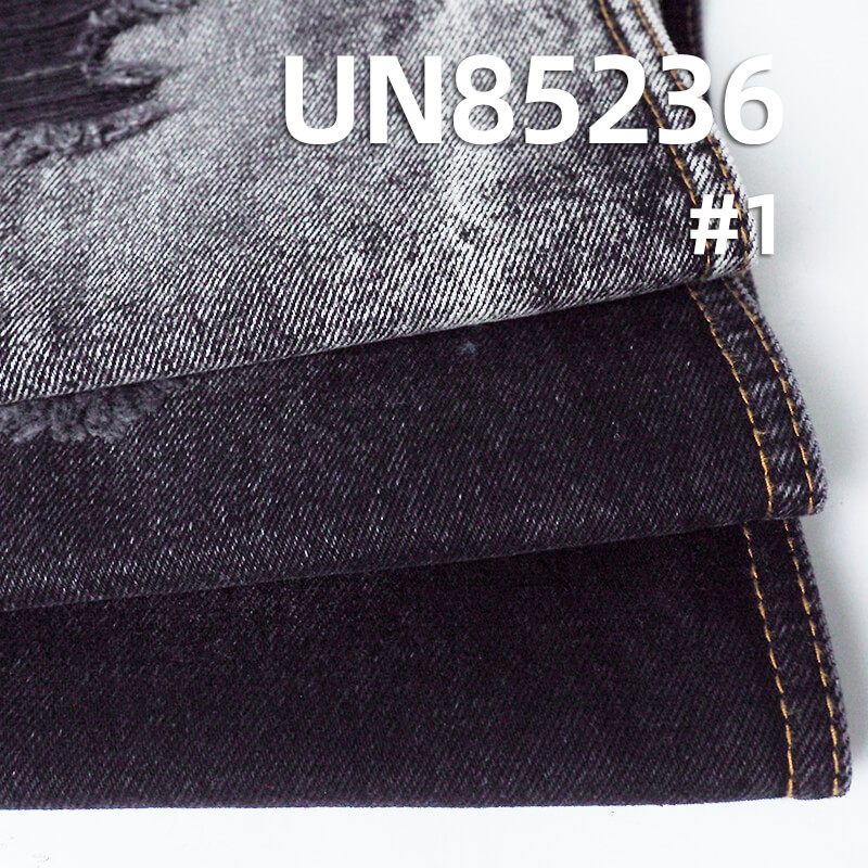 Yarn-Dyed Denim Fabric | 13.7oz Heavyweight Black/Black Denim | Sulphur Black Dye | Bleachable & Garment Washable