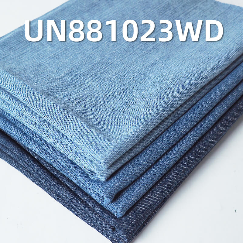 Rinsed Denim Fabric | 9.9oz Cotton Rayon Slub Twill | Lightweight for Shirts & Skirts