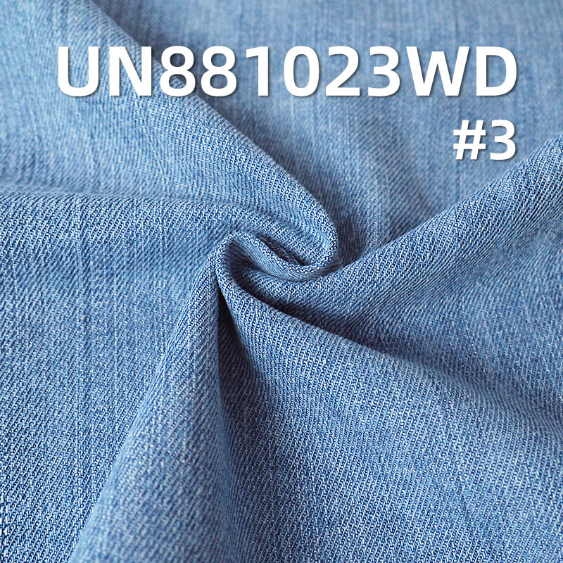 Rinsed Denim Fabric | 9.9oz Cotton Rayon Slub Twill | Lightweight for Shirts & Skirts