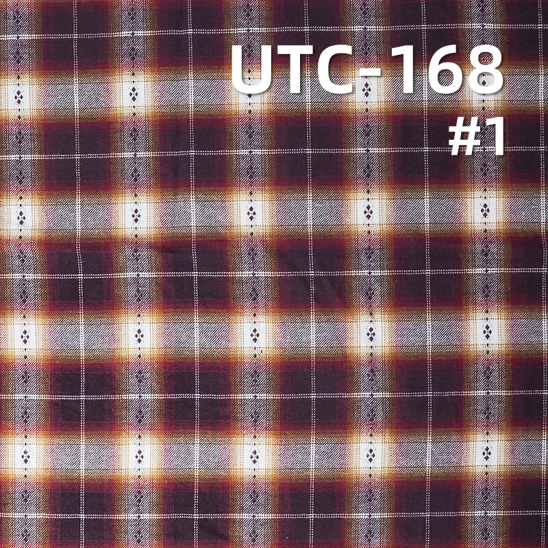 Lightweight TC Plaid Flannel | 130g/m2 Brushed Yarn-Dyed Blend | Shirting & Blouse Fabric