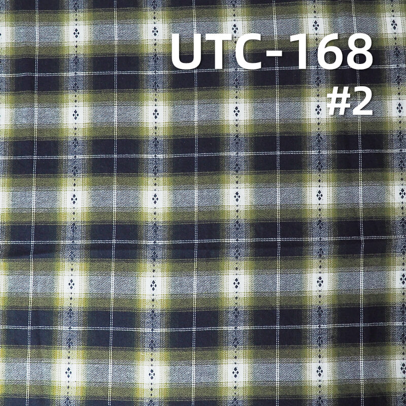Lightweight TC Plaid Flannel | 130g/m2 Brushed Yarn-Dyed Blend | Shirting & Blouse Fabric