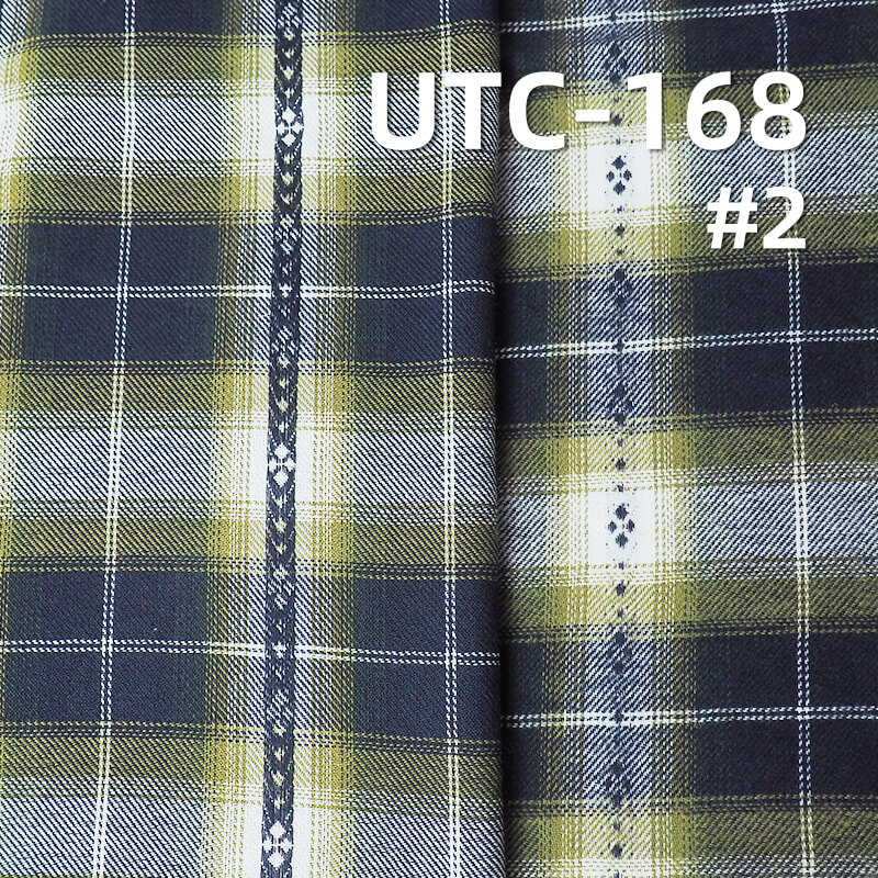 Lightweight TC Plaid Flannel | 130g/m2 Brushed Yarn-Dyed Blend | Shirting & Blouse Fabric
