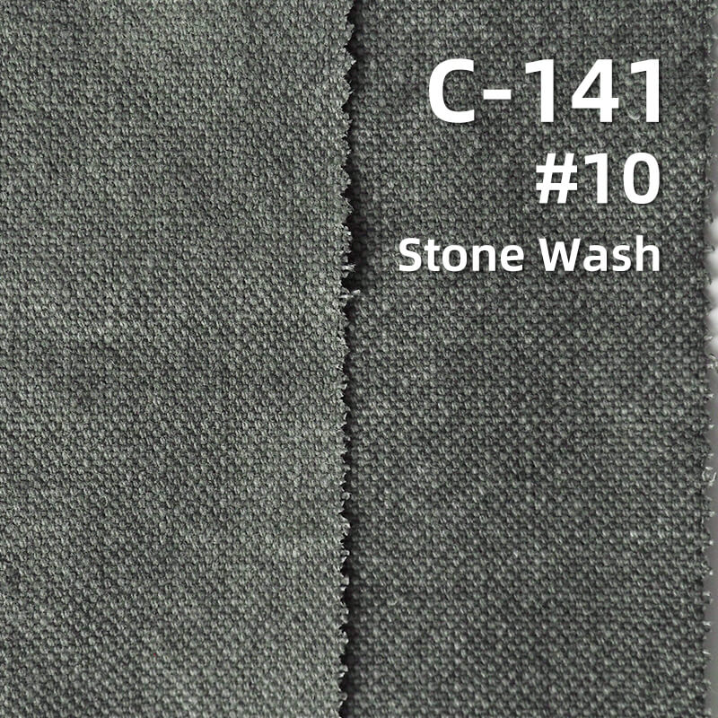 Heavyweight Piqué Canvas | 340g/m2 with Washable Fade Effect | 100% Cotton Fabric for Bags, Pants & Jackets