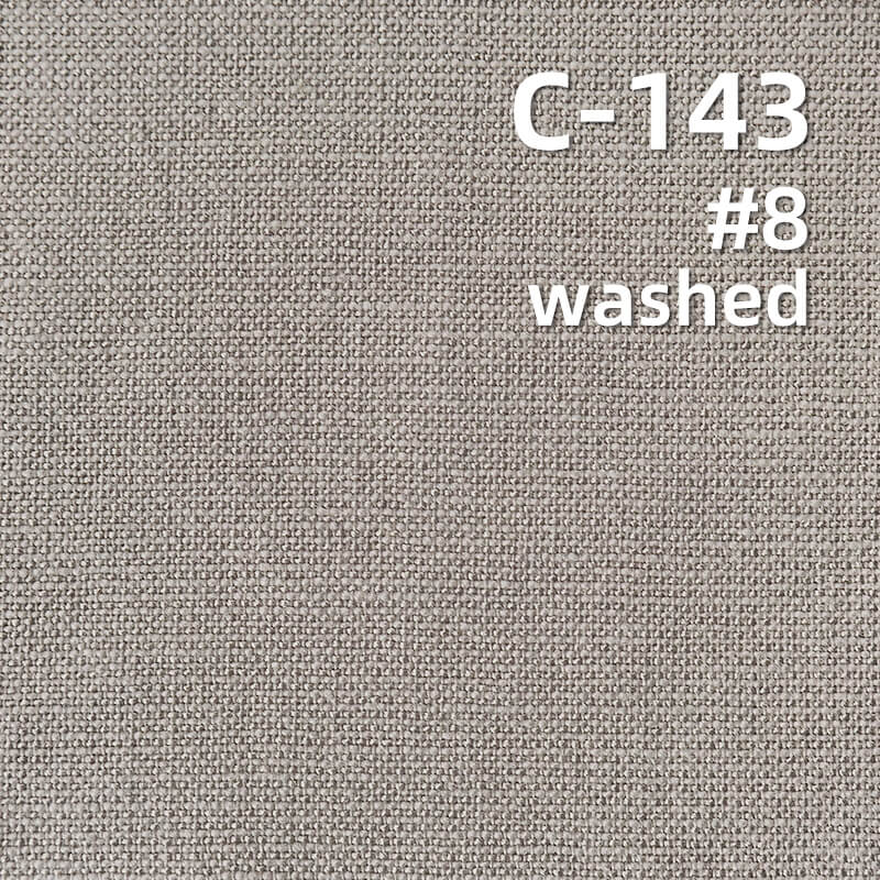 Cotton Rayon Linen-Look Fabric | 155g/m2 Solid Color Plain Weave | Washable Fabric for Trousers, Skirts
