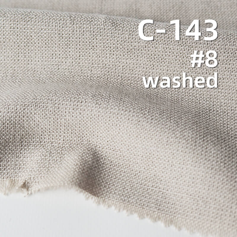 Cotton Rayon Linen-Look Fabric | 155g/m2 Solid Color Plain Weave | Washable Fabric for Trousers, Skirts