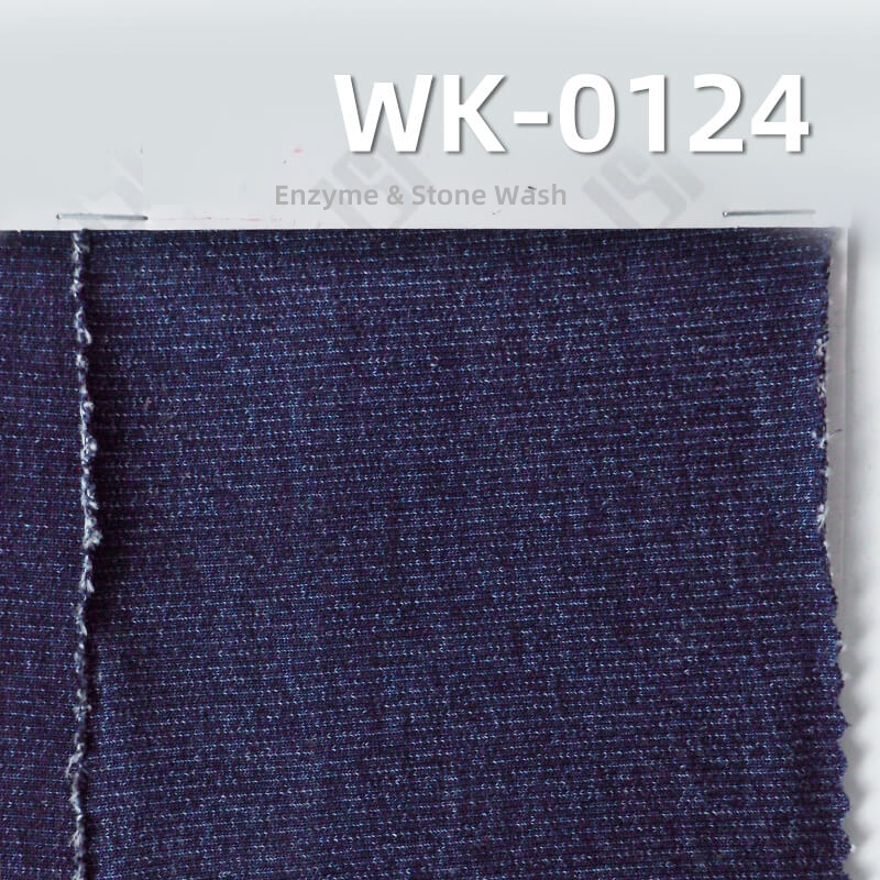 Stretch Knit Denim | 350g/m² Knit Stretch | Cotton Elastane Indigo Knit Terry Denim | Jeans, Jackets, Outerwear Fabric