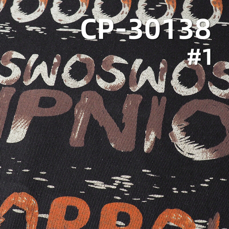 Black Face Black Back Printed Denim | 11oz Cotton Polyester Twill Denim Fabric | Bags Jeans Denim Jackets Fabric