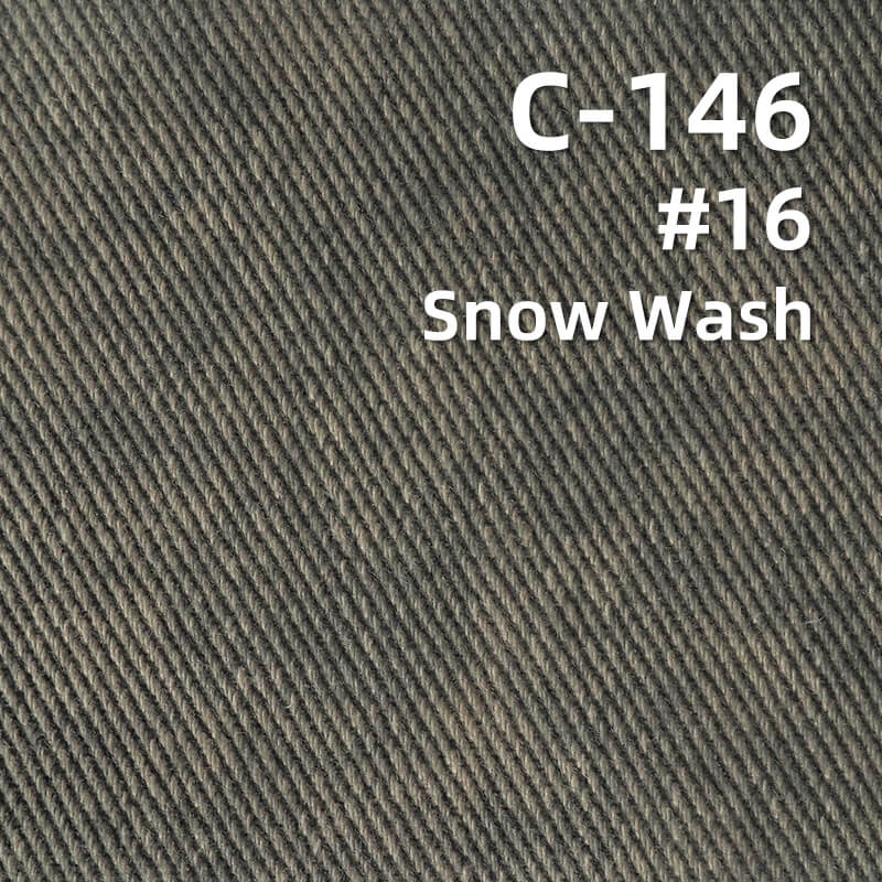 Super Soft Carbon Peached Washed Cotton Fabric | 360g/m2 Cotton Heavyweight Twill Dyed Fabric
