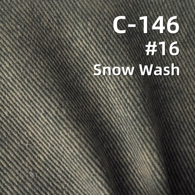 Super Soft Carbon Peached Washed Cotton Fabric | 360g/m2 Cotton Heavyweight Twill Dyed Fabric