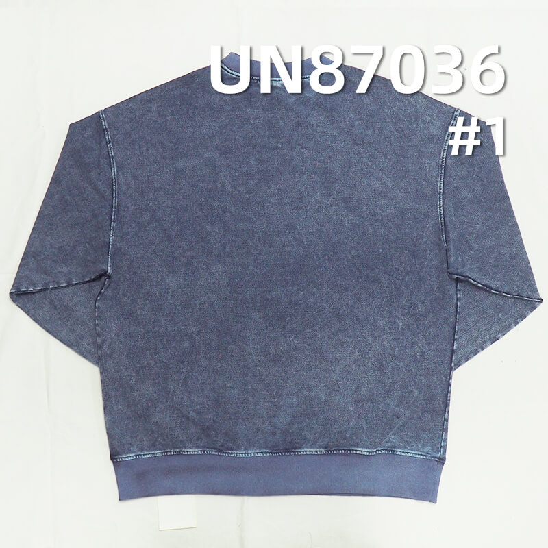 Indigo Knit Denim Fabric | 318g/m2(9.4oz) Cotton-Spandex Knit Stretch | Denim Blue Twill Cloth |Jeans,  Sweatshirt, and Outerwear Material