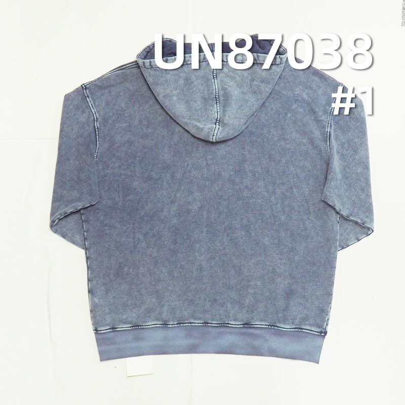 Indigo Knit Denim Fabric | 340g/m2(10 oz) All-Cotton Knit Denim | Denim Blue Sweatshirt Cloth | Stretch Jeans, Sweatshirt, and Outerwear Material