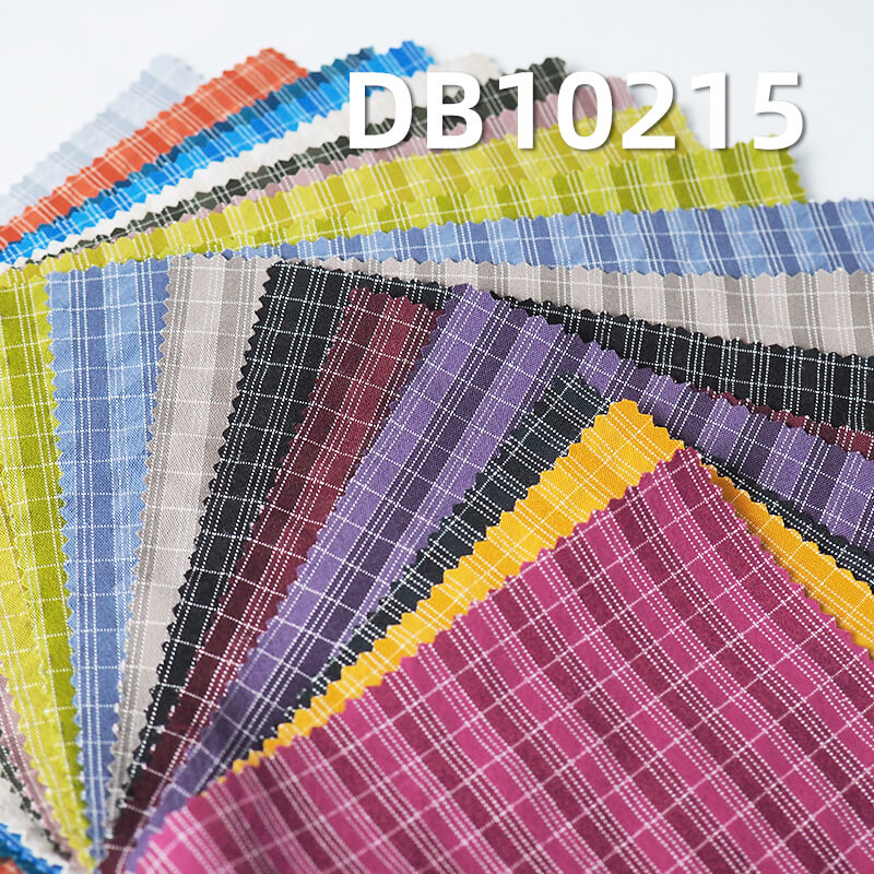 Two-Tone Plaid Dyed Fabric | 190gsm Polyester Rayon Blend Fabric | Waterproof | Anti-static | Windbreaker Fabric