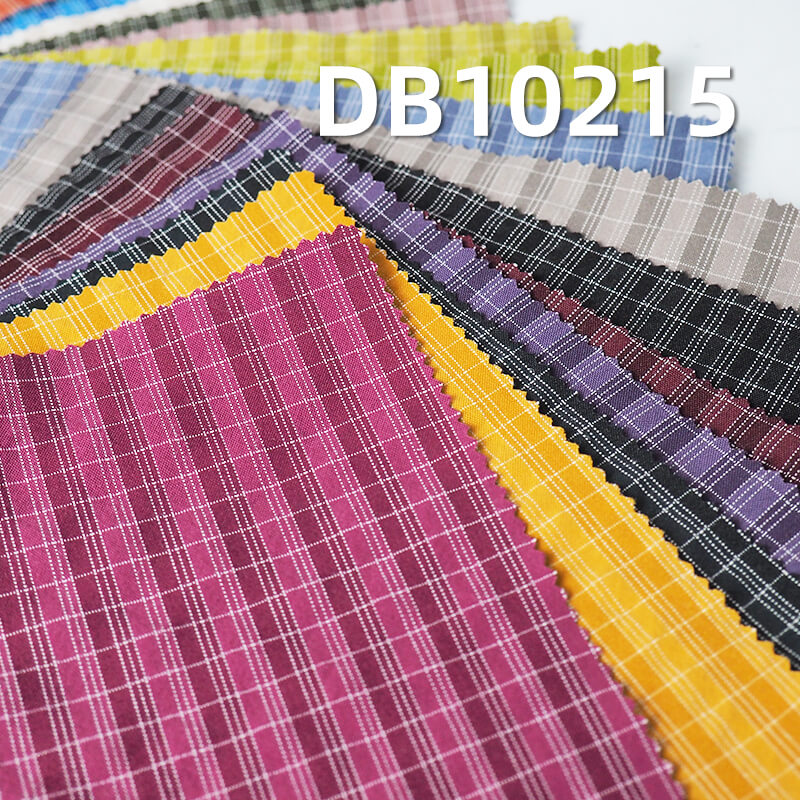 Two-Tone Plaid Dyed Fabric | 190gsm Polyester Rayon Blend Fabric | Waterproof | Anti-static | Windbreaker Fabric