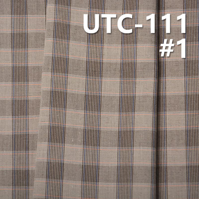 TC Yarn-Dyed Fabric | 137g/m² Poly Cotton Check Yarn-Dyed Fabric | For Tops, Skirts & Casual Trousers