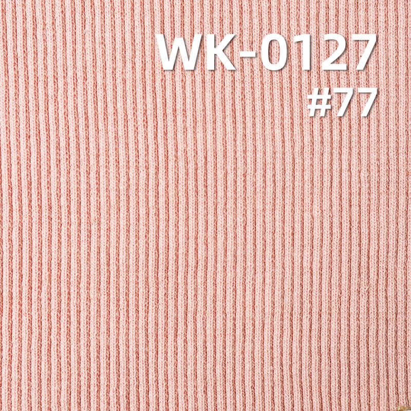 Heavyweight 2*2 Rib Knit | 21s Cotton Spandex Fabric | 380-400gsm Stretch Knit | Fabric for Tops & Base Layers
