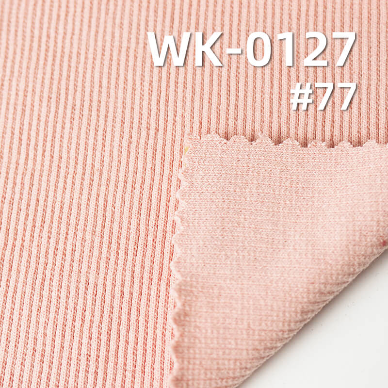 Heavyweight 2*2 Rib Knit | 21s Cotton Spandex Fabric | 380-400gsm Stretch Knit | Fabric for Tops & Base Layers