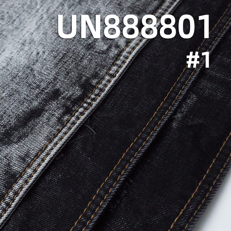 Raw Selvedge Denim | 15oz All Cotton Slub Yarn Dyed Denim | Black Face Black Back | Washable Denim