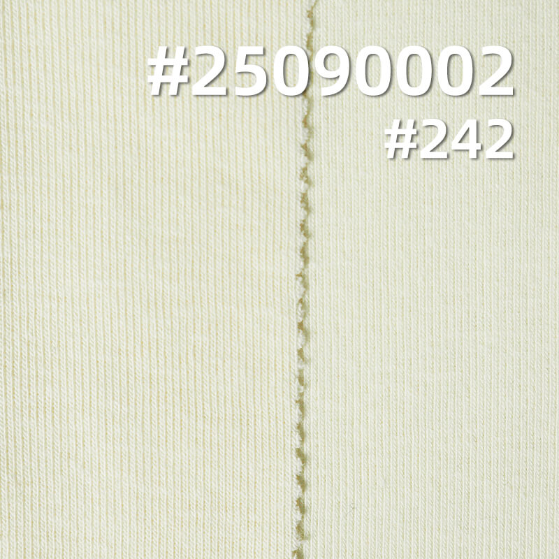 Knitted 40s Combed Cotton | 1x1 Rib Modal Blend | 180g/m2 Stretch Knitted Fabric | Vest & T-shirt Fabric