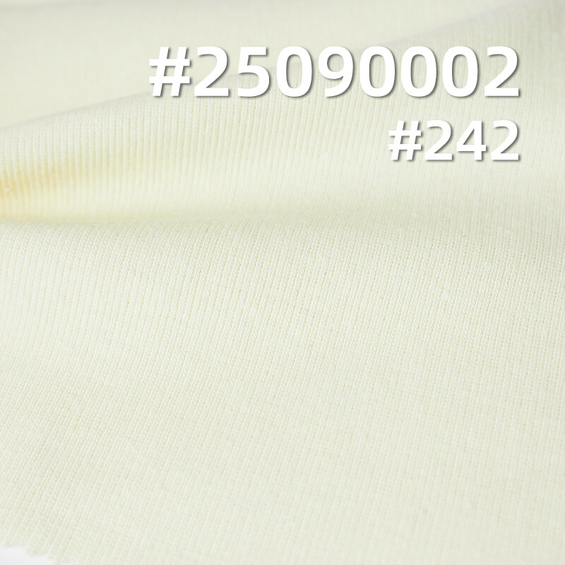 Knitted 40s Combed Cotton | 1x1 Rib Modal Blend | 180g/m2 Stretch Knitted Fabric | Vest & T-shirt Fabric
