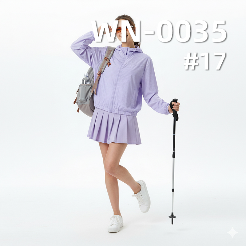 Nylon 66 | Semi-Dull 0.15 Double Line Grid |40g/m2 High Elastic Polyamide Ripstop Fabric | Waterproof | Outdoor Apparel Fabric