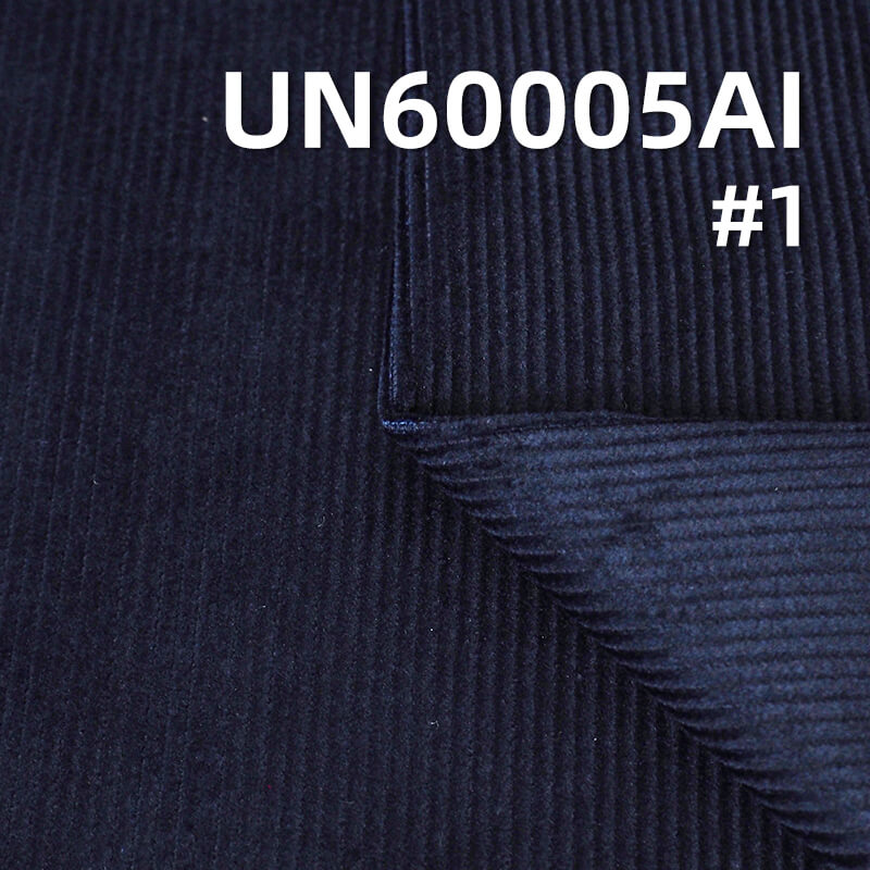 Indigo Corduroy | 285g/m² All-Cotton 14-Wale Corduroy | Denim Blue Corduroy | For Pants & Jackets