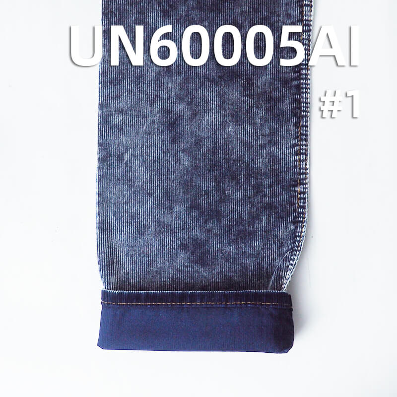 Indigo Corduroy | 285g/m² All-Cotton 14-Wale Corduroy | Denim Blue Corduroy | For Pants & Jackets