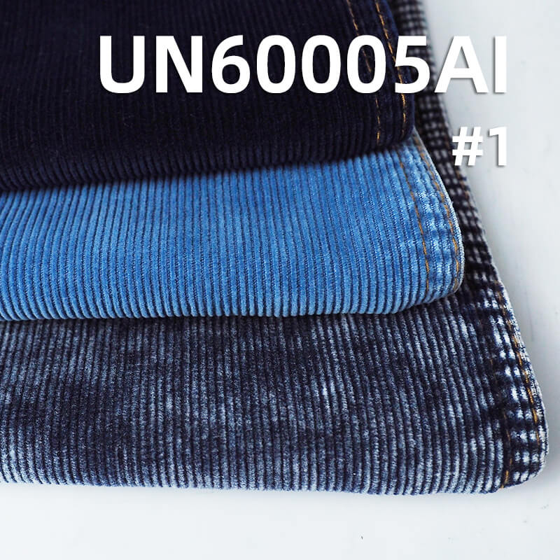 Indigo Corduroy | 285g/m² All-Cotton 14-Wale Corduroy | Denim Blue Corduroy | For Pants & Jackets
