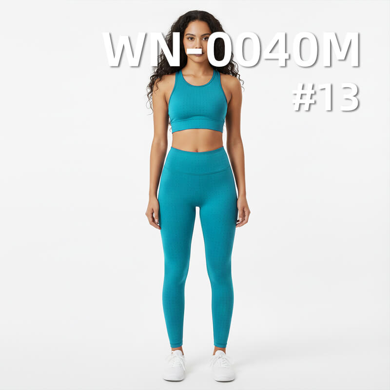 290T 4-Way Stretch Nylon | 92g/m2 Breathable Grid Mesh | with 3M Wicking Finish | For Activewear & Yoga Wear