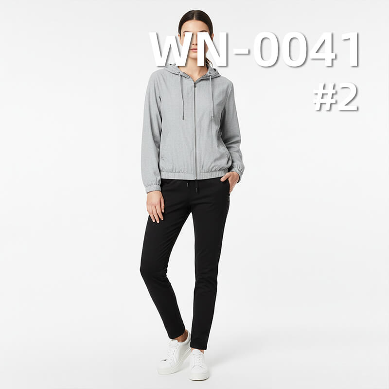 Nylon Weft Stretch Rib-stop Fabric | 146g/m2 Lightweight Dyed Textile | 0.2*0.3cm Grid | For Light Outdoor