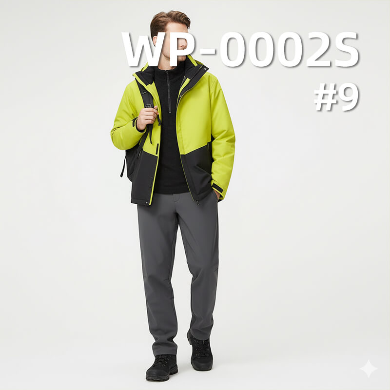 High-Stretch 3-Layer Laminated Fabric | 188g/m2 Polyester Crinkle Weave | with Soft Tricot Backing | Waterproof & Breathable