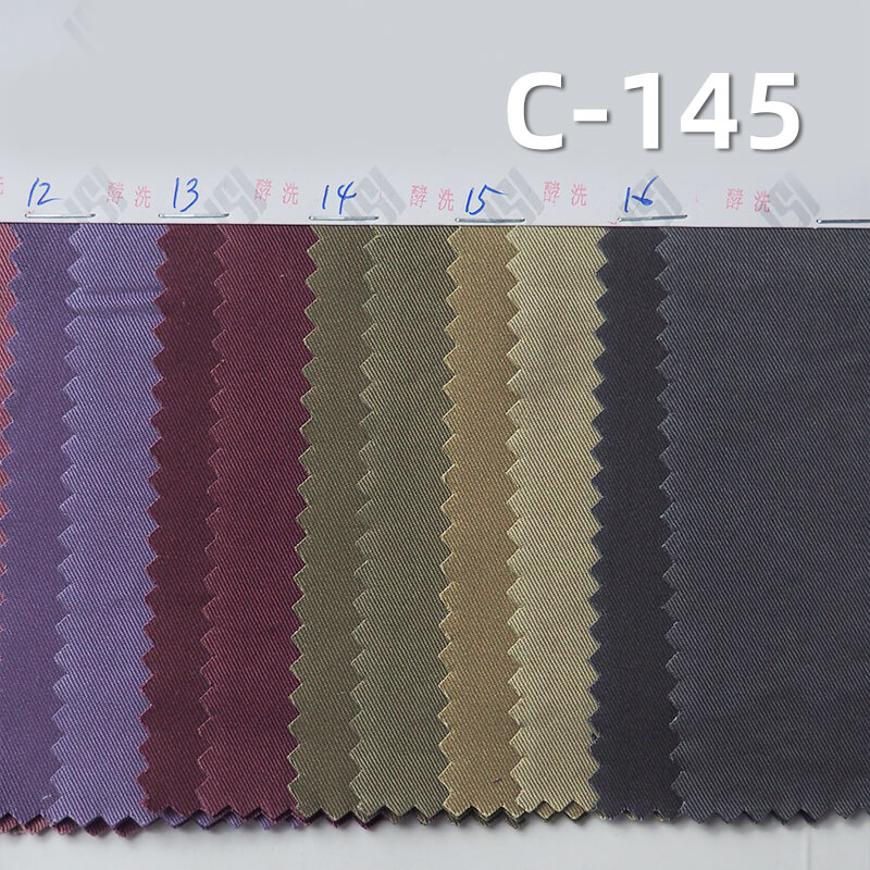 Super Soft Carbon Peached Washed Twill Fabric | 200g/m2 Cotton Dyed Fabric | Skirts Workwear Trousers Shirts Fabric