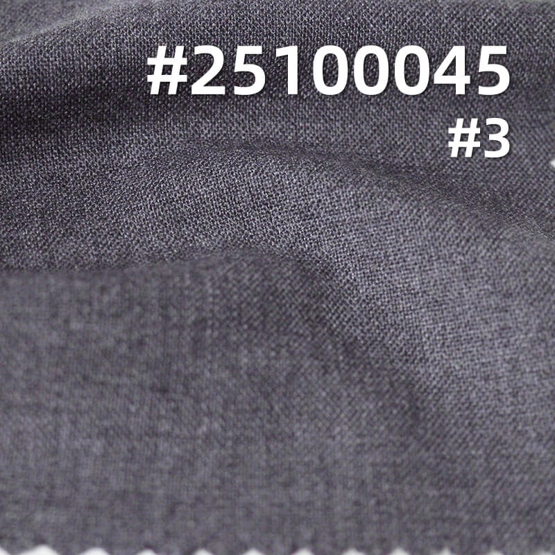 Worsted Stretch Wool Blend Suiting | 195g/m2 T/R Wool Plain Weave | For All-Season Suits, Trousers & Blazers