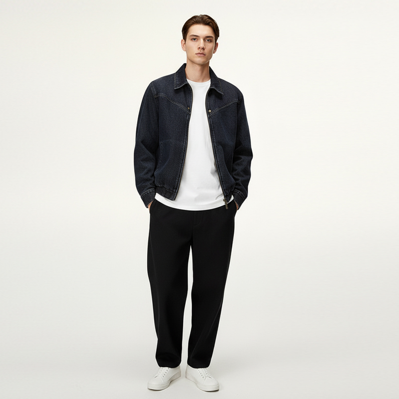 Colorfast Yarn-Dyed Stretch Denim | 11.8oz Mid-weight Slub Twill |For Premium Jeans & Jackets