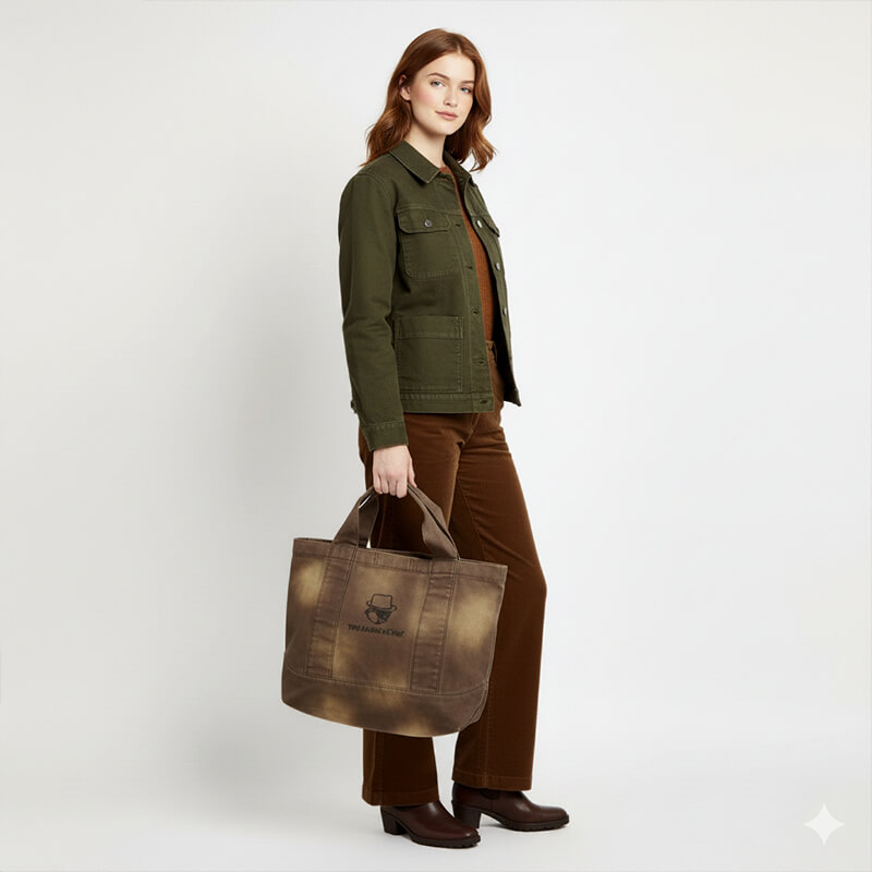 100% Cotton Canvas | Double Warp Double Weft Canvas | 350g/m² Woven Dyed Fabric | Bag, Casual Wear, Work Pants Fabric