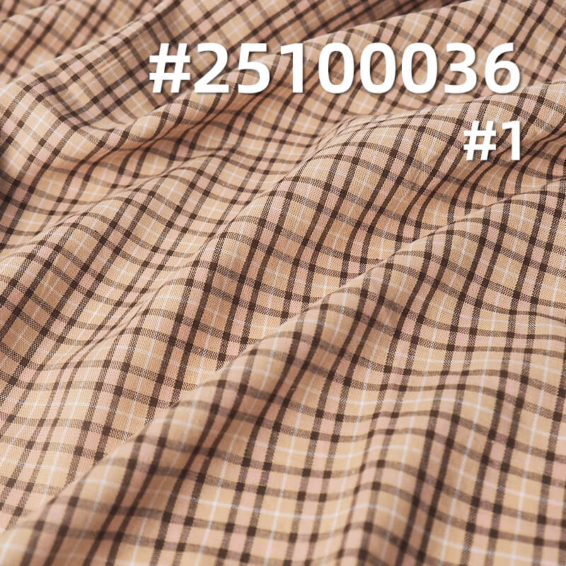 Yarn-Dyed Cotton Plaid Fabric | 90g/m2 Ultra-lightweight Plain Weave | For Summer Blouses, Skirts & Shirts