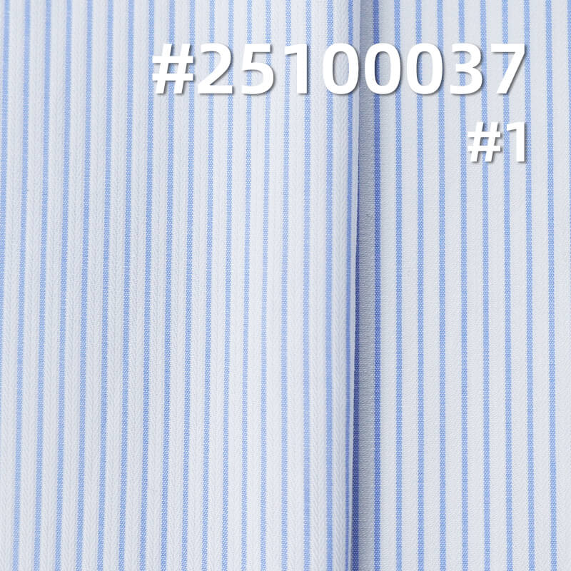 Yarn-Dyed Cotton Striped Dobby Fabric | 118g/m2 Lightweight Weave | For Fashion Shirting, Blouses & Skirts