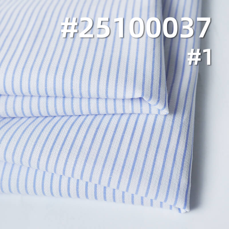 Yarn-Dyed Cotton Striped Dobby Fabric | 118g/m2 Lightweight Weave | For Fashion Shirting, Blouses & Skirts