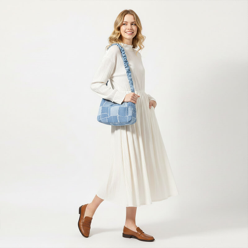 Jacquard Denim Fabric | 12 oz Cotton Denim Fabric | Fabric for Denim Pants and Denim Jackets