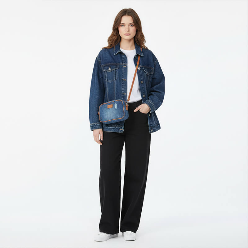 14.5 oz 100% Cotton warp slub Right Twill Denim |Jeans & Jackets