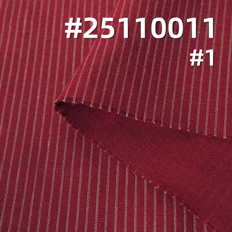 Yarn-Dyed Cotton Stripe Fabric | 144g/m2 Lightweight Plain Weave | For Fashion Shirting, Blouses & Pants