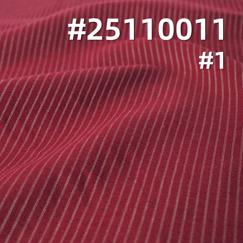 Yarn-Dyed Cotton Stripe Fabric | 144g/m2 Lightweight Plain Weave | For Fashion Shirting, Blouses & Pants