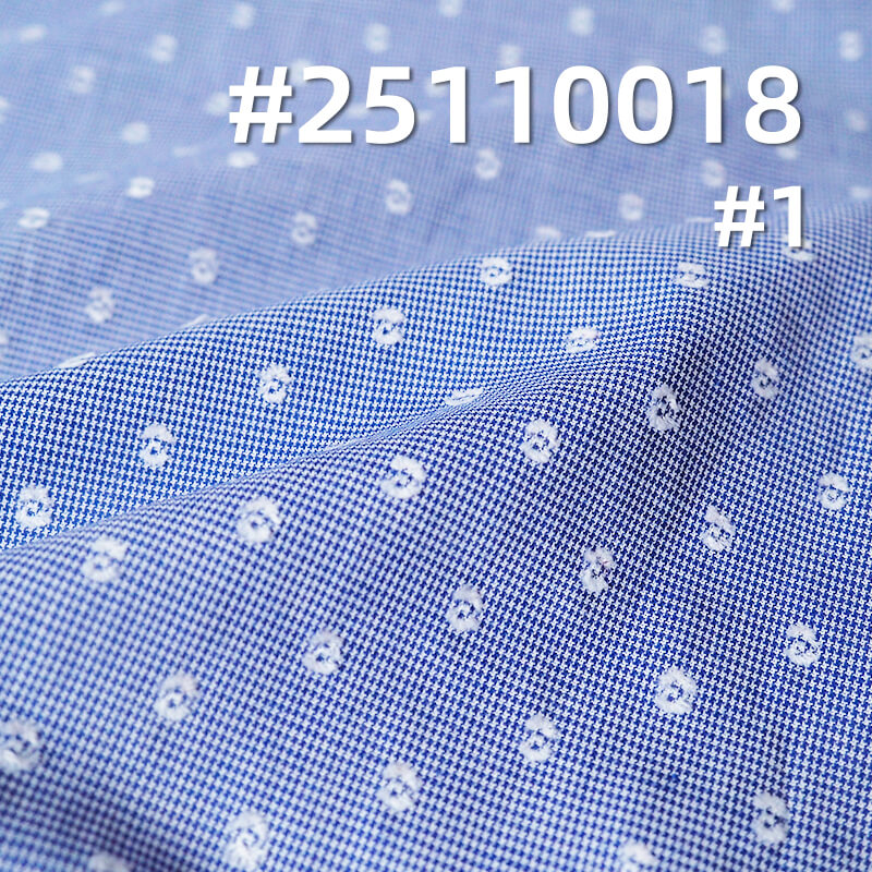 Yarn-Dyed Cotton Houndstooth Fabric | 96g/m2 Lightweight Dobby Weave | For Fashion Shirting, Blouses & Skirts