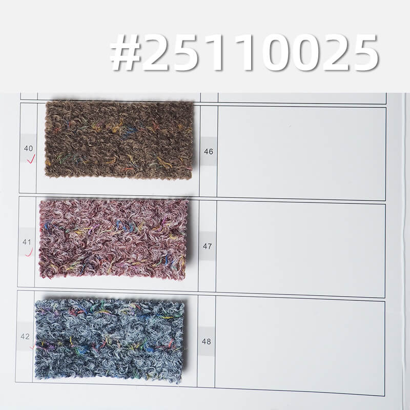 Multi-color Heather Cationic Knit | 400g/m2(600g/m) Heavyweight Wool-like Fabric | Provence Style | For Coats & Hats